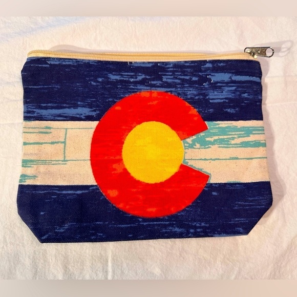 🎉Colorado Make Up Pouch/Pencil Case Approximately 9 x 7 inches - Picture 1 of 4